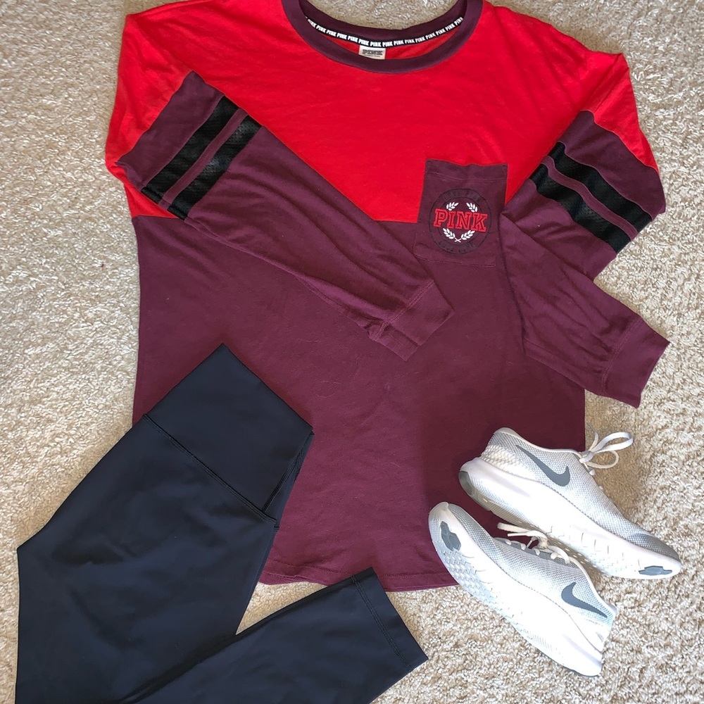 Victoria’s Secret Pink Long Sleeve Jersey Tee